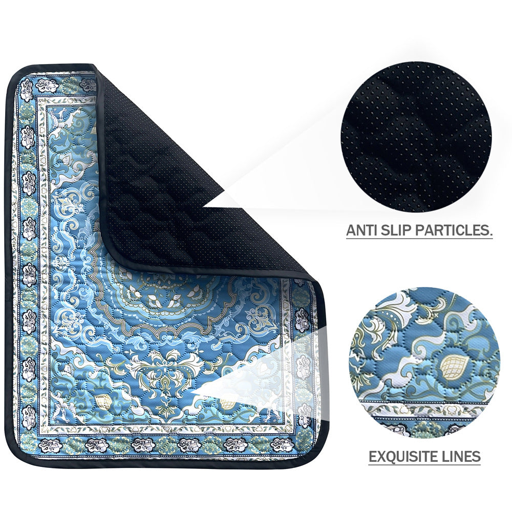 2pcs waterproof dog mat pet mat paisley carpet cat breathable water absorption non-slip thick washable training urine pad