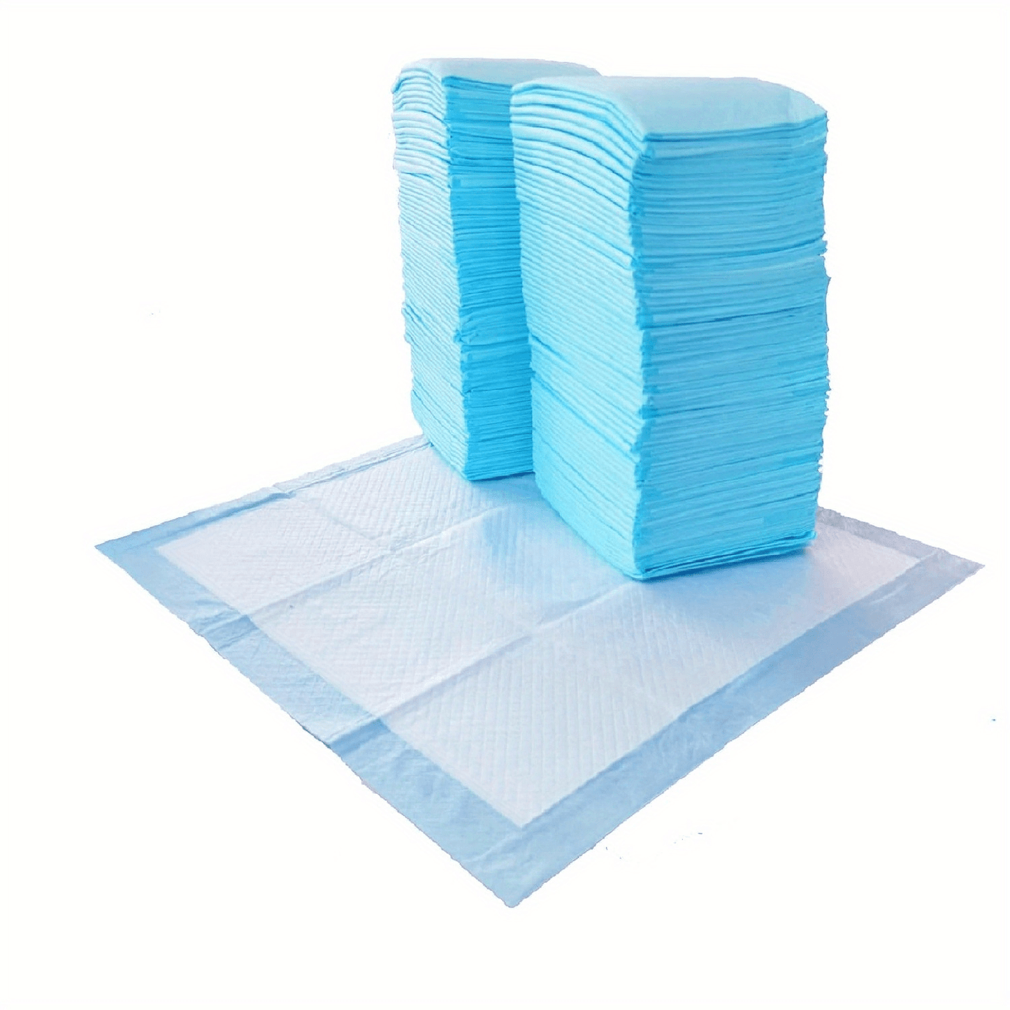 100/400 Pack 22x22 Inch Leak Proof Dog Training Pads - Standard Absorbency, Wood Pulp/Cotton